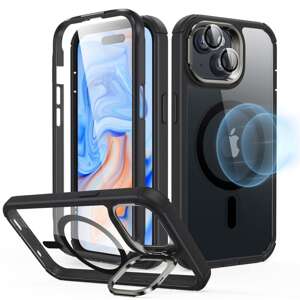 Case Esr Armor Tough Kickstand Halolock MagSafe iPhone 15 Clear/black Case