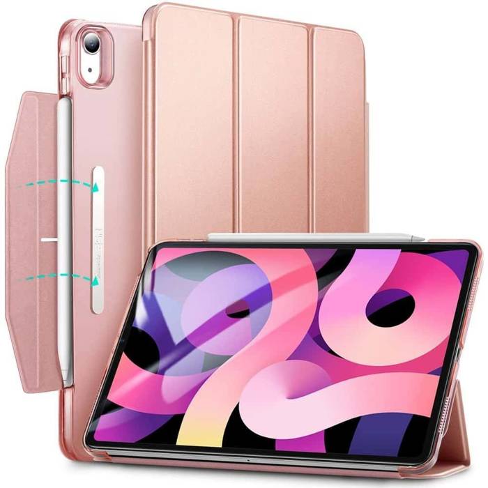 Case ESR Ascend Trifold iPad Air 4 2020 Rose Gold Pink Case