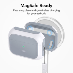 ESR Etui Apple Airpods Pro 1 2 Orbit Halolock Magsafe Biały Case na Słuchawki