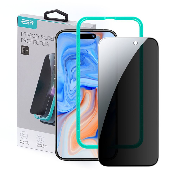 ESR Szkło Hartowane Ochronne iPhone 15 Plus Privacy Tempered Glass