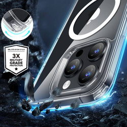 Etui Esr Classic Hybrid Halolock Magsafe & Tempered Glass iPhone 16 Pro Clear
