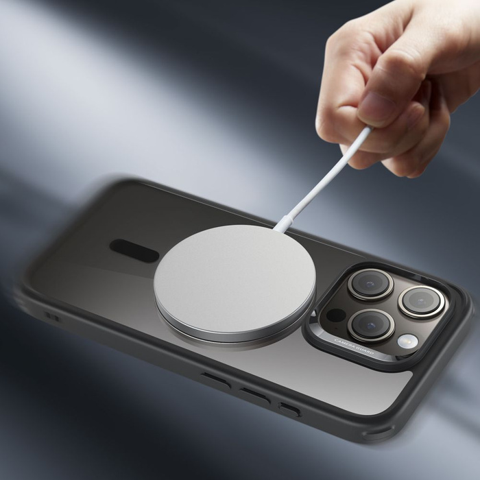 ESR Etui iPhone 15 Pro Max Ch Halolock Magsafe Przezroczysty Czarny Case