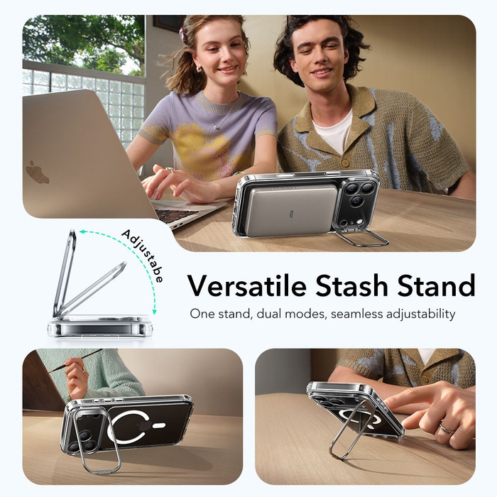 ESR CLASSIC HYBRID KICKSTAND MAGSAFE IPHONE 17 PRO MAX CLEAR