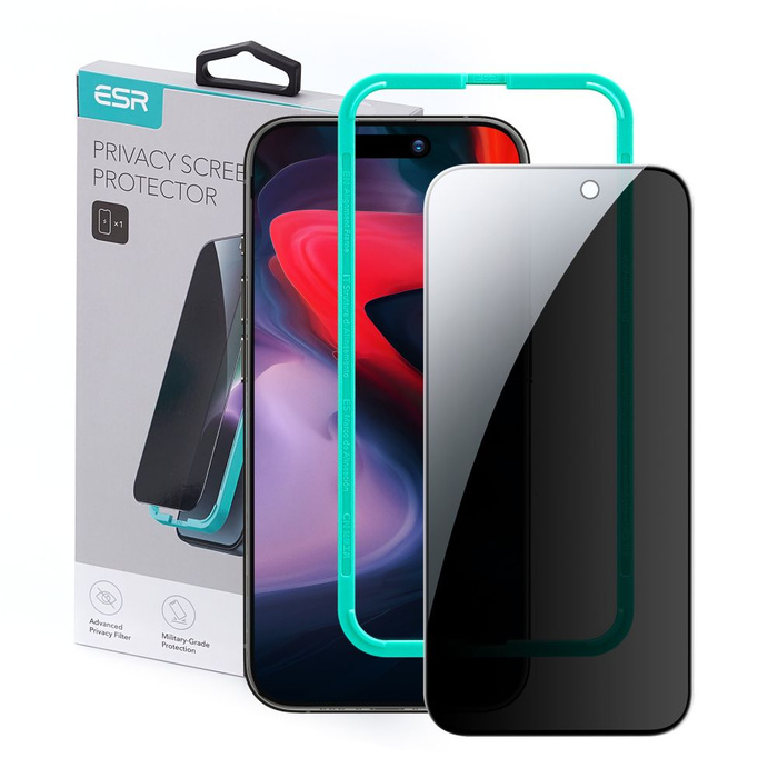 ESR Szkło Hartowane Ochronne iPhone 15 Pro Max Tempered Glass Privacy