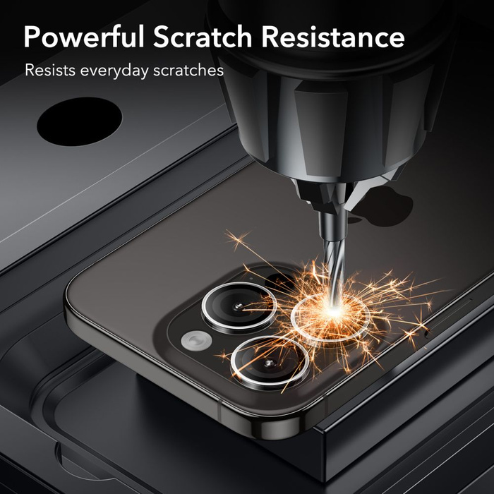 ESR Szkło Hartowane na Aparat iPhone 15 Pro / 15 Pro Max Camera Lens Przezroczyste