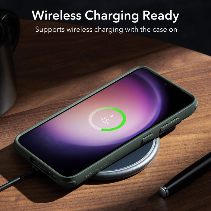 ESR Etui Samsung S23+ Plus Classic Kickstand Przezroczysty Zielony Case