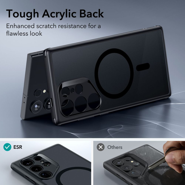 ESR Etui Samsung Galaxy S24 Ultra Ch Halolock Magsafe Frosted Czarny Case