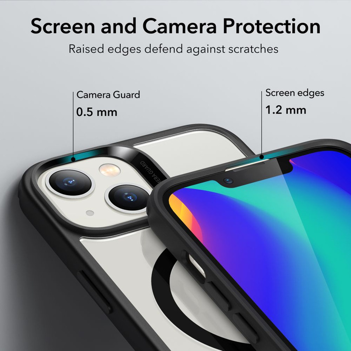 ESR Etui iPhone 14 Plus Ch Halolock Magsafe Przezroczysty Czarny Case