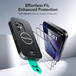 SZKŁO HARTOWANE ESR ULTRAFIT TEMPERED GLASS 2-PACK IPHONE 16 PRO / 17 CLEAR