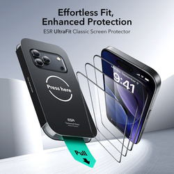 SZKŁO HARTOWANE ESR ULTRAFIT TEMPERED GLASS 2-PACK IPHONE 17 PRO MAX CLEAR