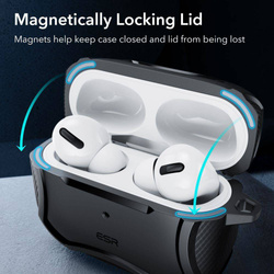 Esr Etui Apple Airpods Pro 1 2 Cyber Armor Halolock Magsafe Czarny Case na Słuchawki