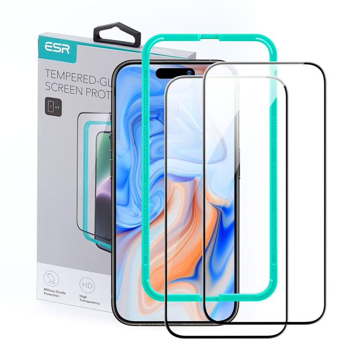 ESR Szkło Hartowane na Aparat iPhone 15 Tempered Glass 2-pack Czarne