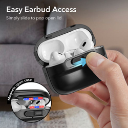 ESR Etui Apple Airpods Pro 1 2 Pulse Halolock Magsafe Czarny Case na Słuchawki