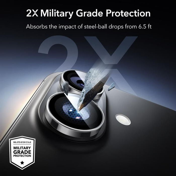 OSŁONA NA APARAT ESR ARMORITE CAMERA PROTECTOR IPHONE 16 / 16 PLUS / 17 CLEAR