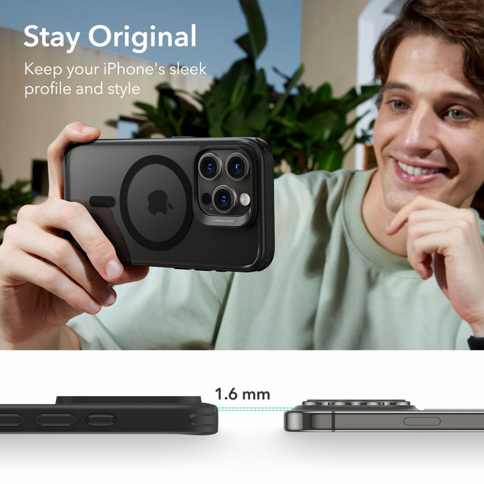 ESR Etui iPhone 15 Pro Ch Halolock Magsafe Frosted Czarny Case