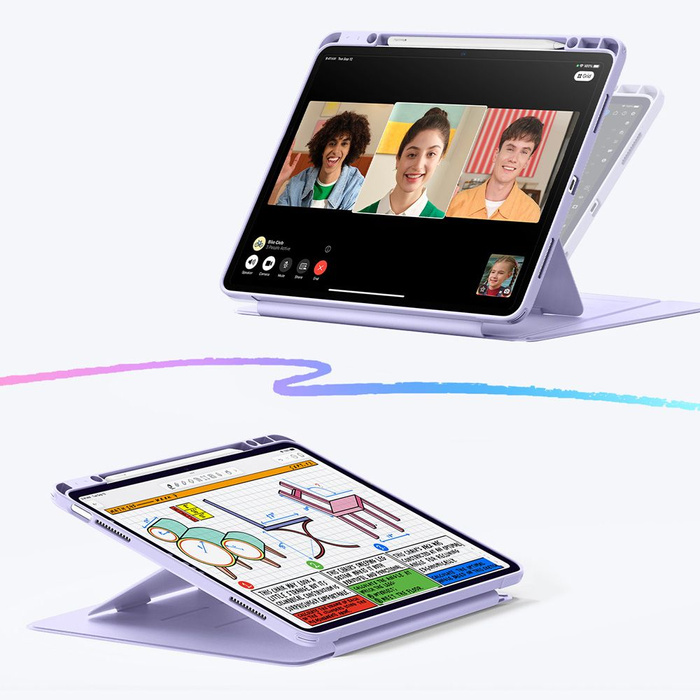 ESR FLIP HYBRID IPAD AIR 13” 1 / 2 / 2024-2025 PURPLE