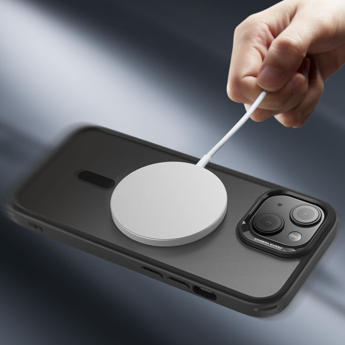 ESR Etui iPhone 15 Ch Halolock Magsafe Frosted Czarny Case