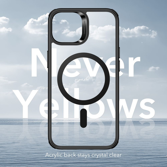 ESR Etui iPhone 14 Plus Ch Halolock Magsafe Przezroczysty Czarny Case