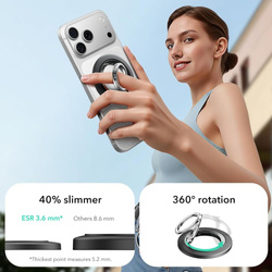 ESR MAGNETIC 360 HALOLOCK MAGSAFE PHONE RING BLACK