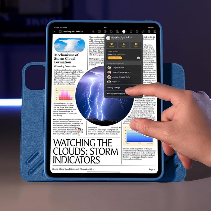 ESR FLIP HYBRID IPAD PRO 13” 7 / 8 / 2024-2025 NAVY BLUE