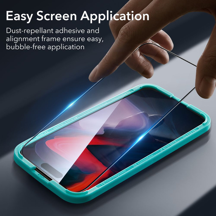 ESR Szkło Hartowane na Aparat iPhone 15 Pro Tempered Glass 2-pack Czarne