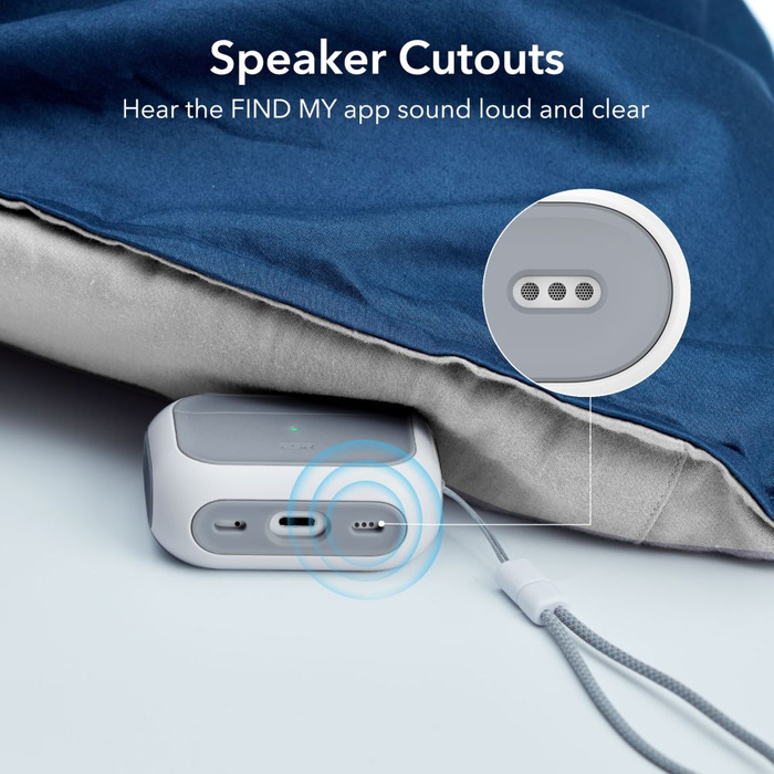 ESR Etui Apple Airpods Pro 1 2 Orbit Halolock Magsafe Biały Case na Słuchawki