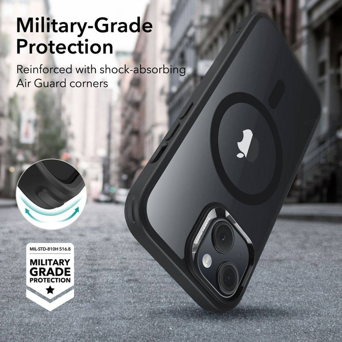 ESR Etui iPhone 15 Ch Halolock Magsafe Przezroczysty Czarny Case