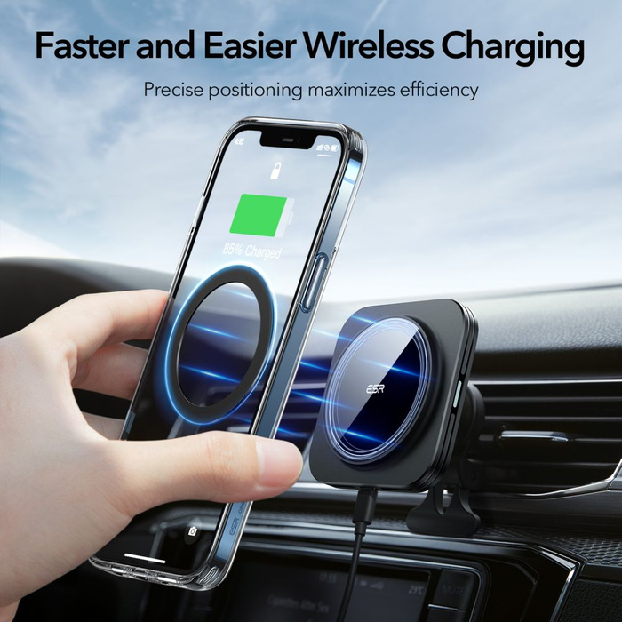 ESR Blaszka Magsafe Halolock Universal Magnetic Ring 2-pack Czarny